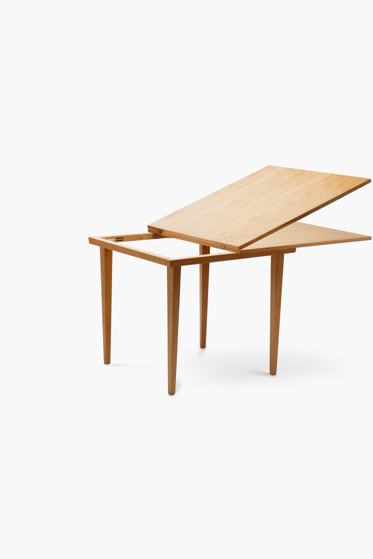 Table extensible en frêne des années 1960