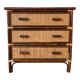 Commode en rotin vintage