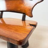 Brutalist bench and armchair set