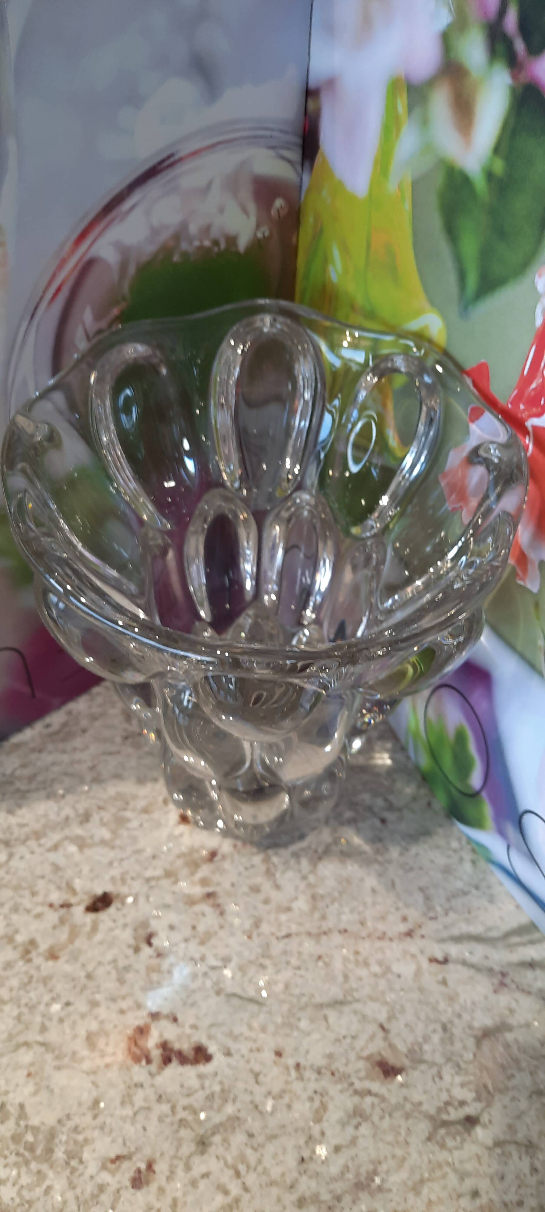 Vintage P. D'Avesn Crystal Vase