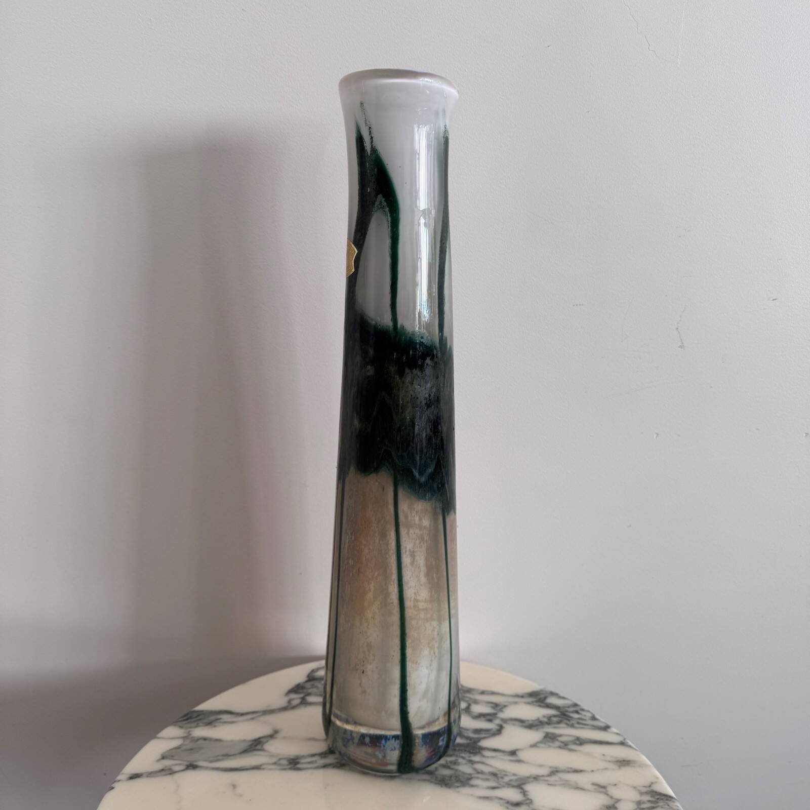 Multi-layered glass vase by Val-Saint-Lambert 20th century