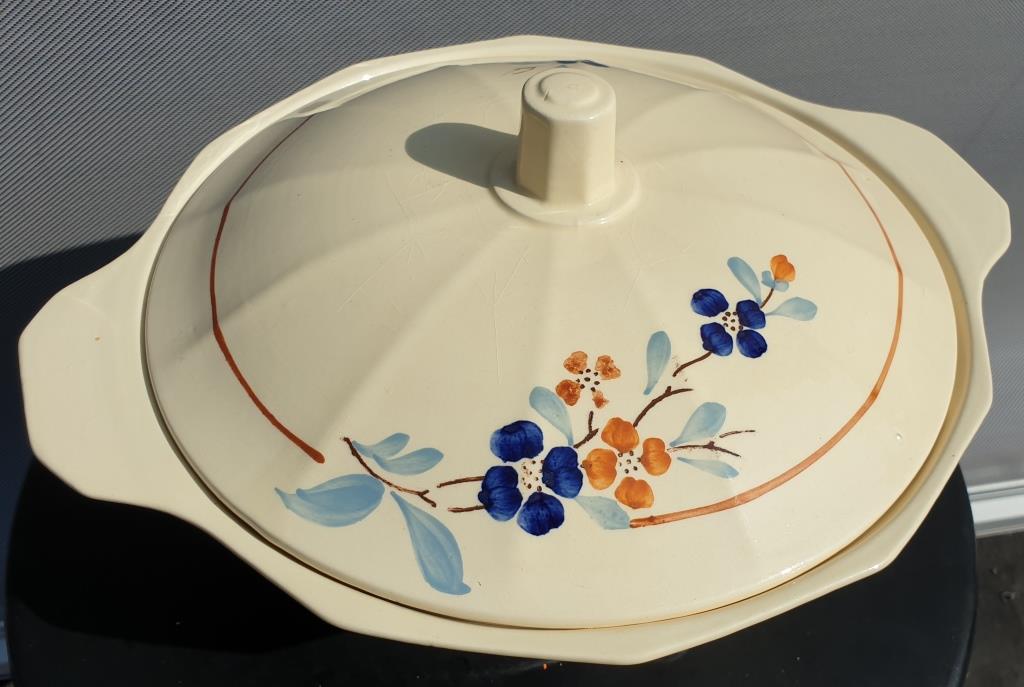 Vegetable, soup bowl, art deco salad bowl sarreguemines