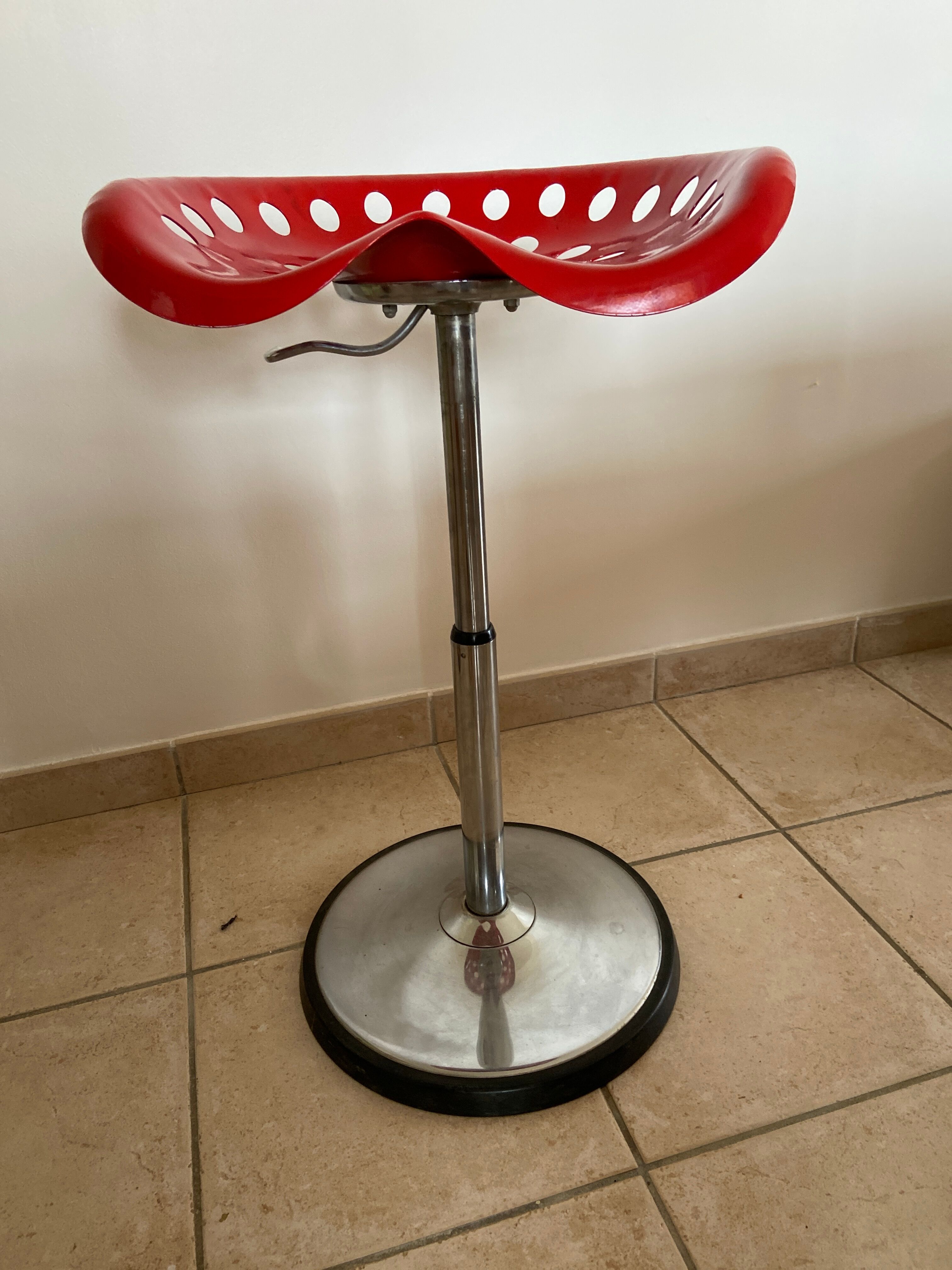 Adjustable stool by Etienne Fermigier for Mirima, 1970s