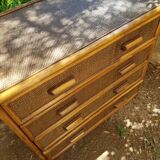 Rattan/bamboo chest of drawers