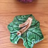 Blackberry jam jar in barbotine