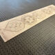 Handmade long entry Runner, beige hallway rug