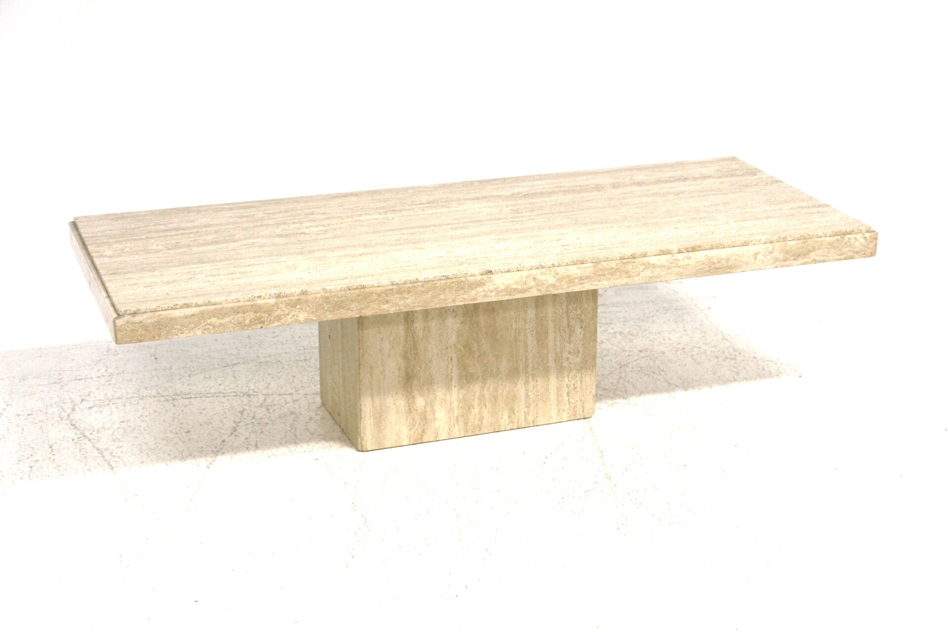 Travertine coffee table, Italy, 1970