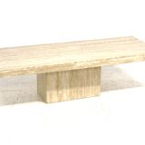 Travertine coffee table, Italy, 1970