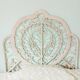 Peacock rattan headboard