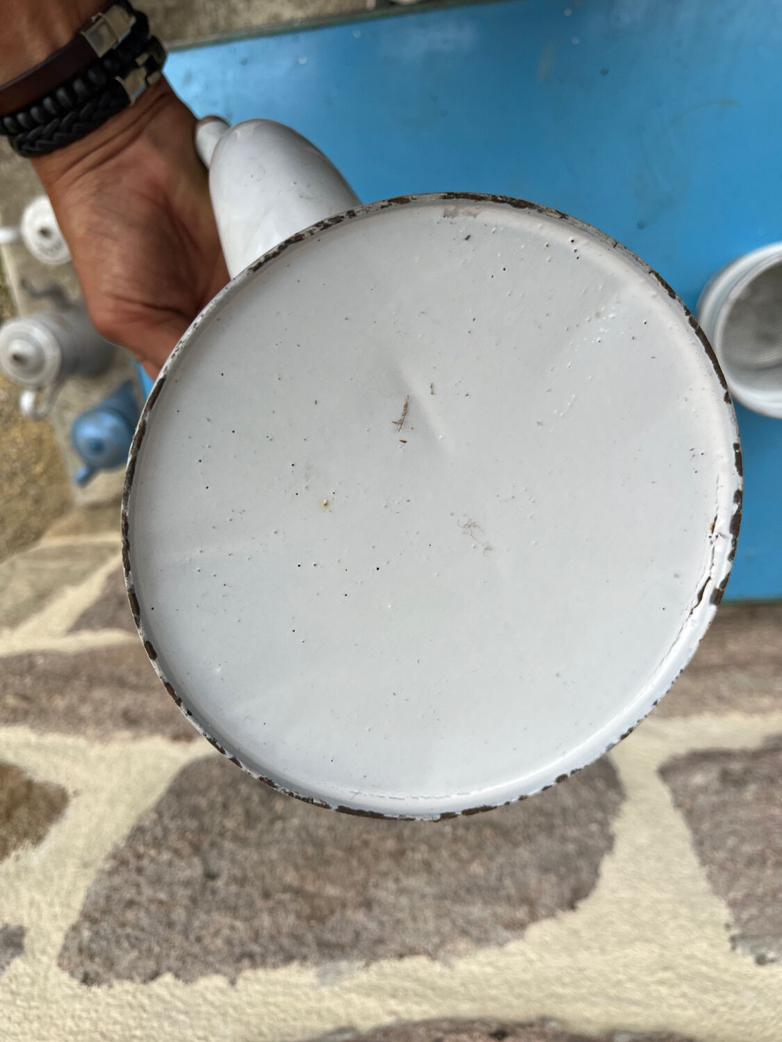 Enamelled coffee maker