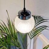Art deco globe pendant light