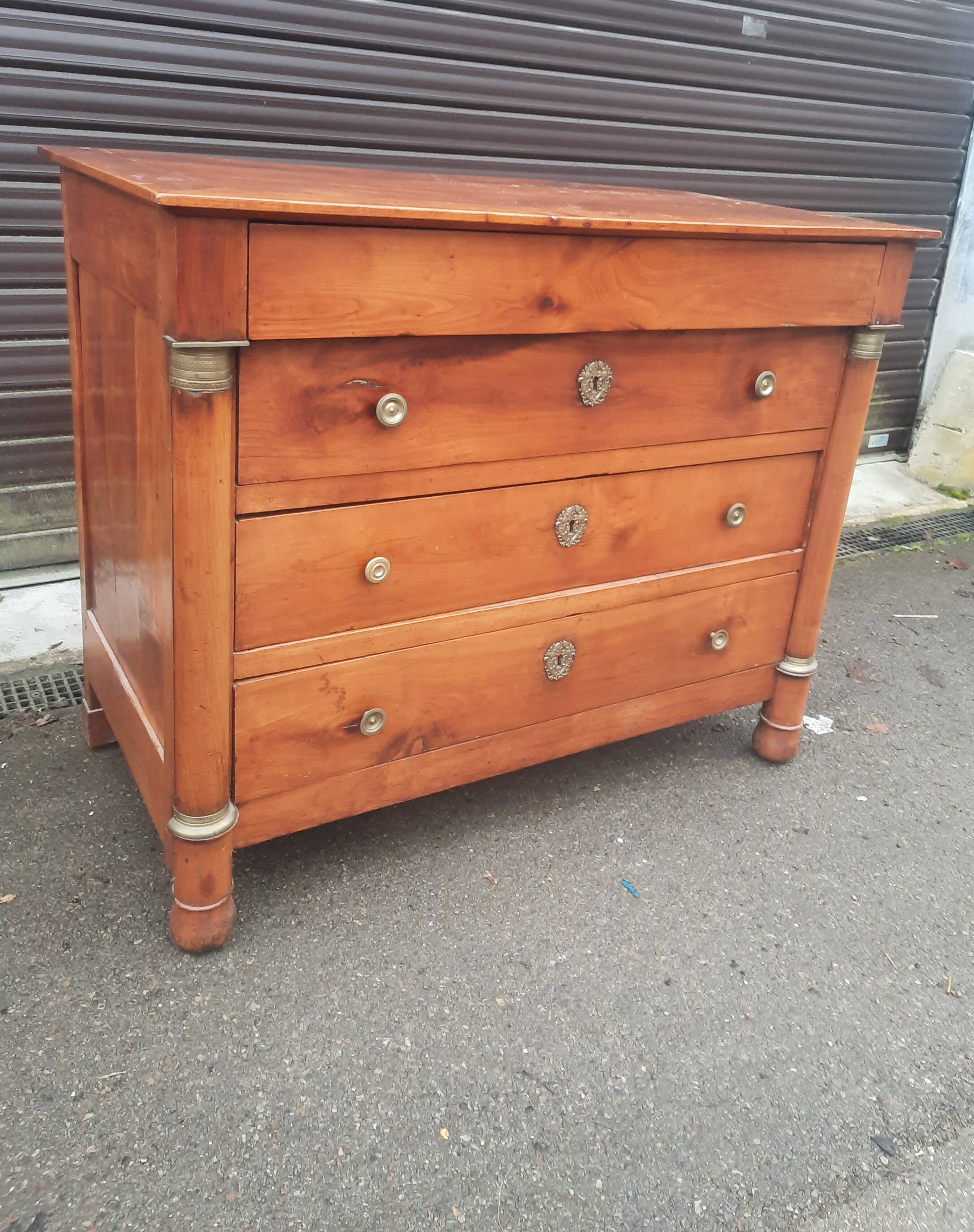 Imposing empire chest of drawers