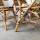 Set de 4 fauteuils en rotin