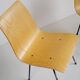 Set of 6 bent plywood chairs, 1950
