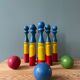 Ancien jeu de quilles en bois