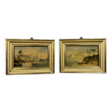 Cleto Capri: Two orientalist watercolors from the late 19th century