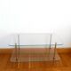 Brass and glass coffee table in Jansen style circa 1960.