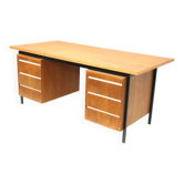 Large vintage teak wood desk/executive desk from the 1960s