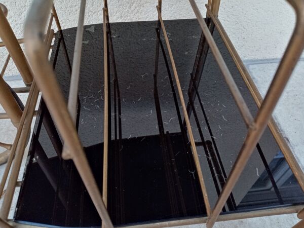 Desserte vintage range disque