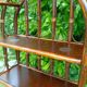 Bamboo wicker bookshelf