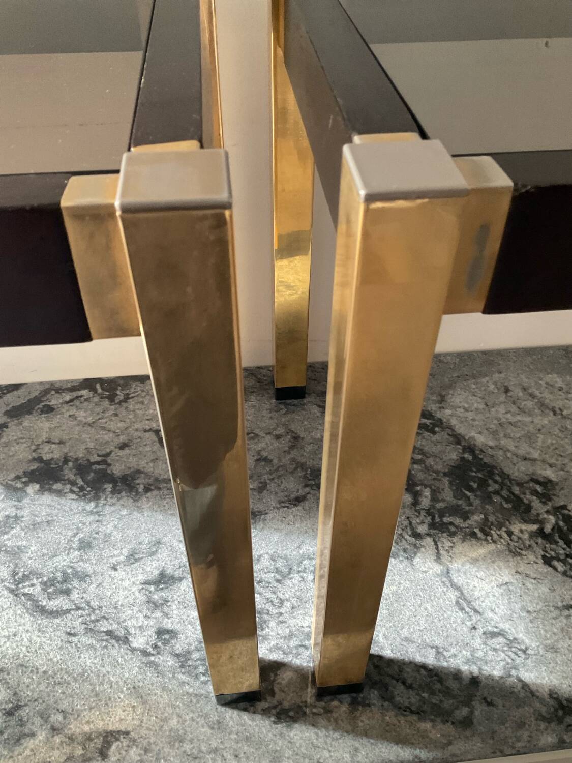 Pair of Hollywood Regency style side tables