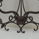pair of grey patinated iron wall sconces
