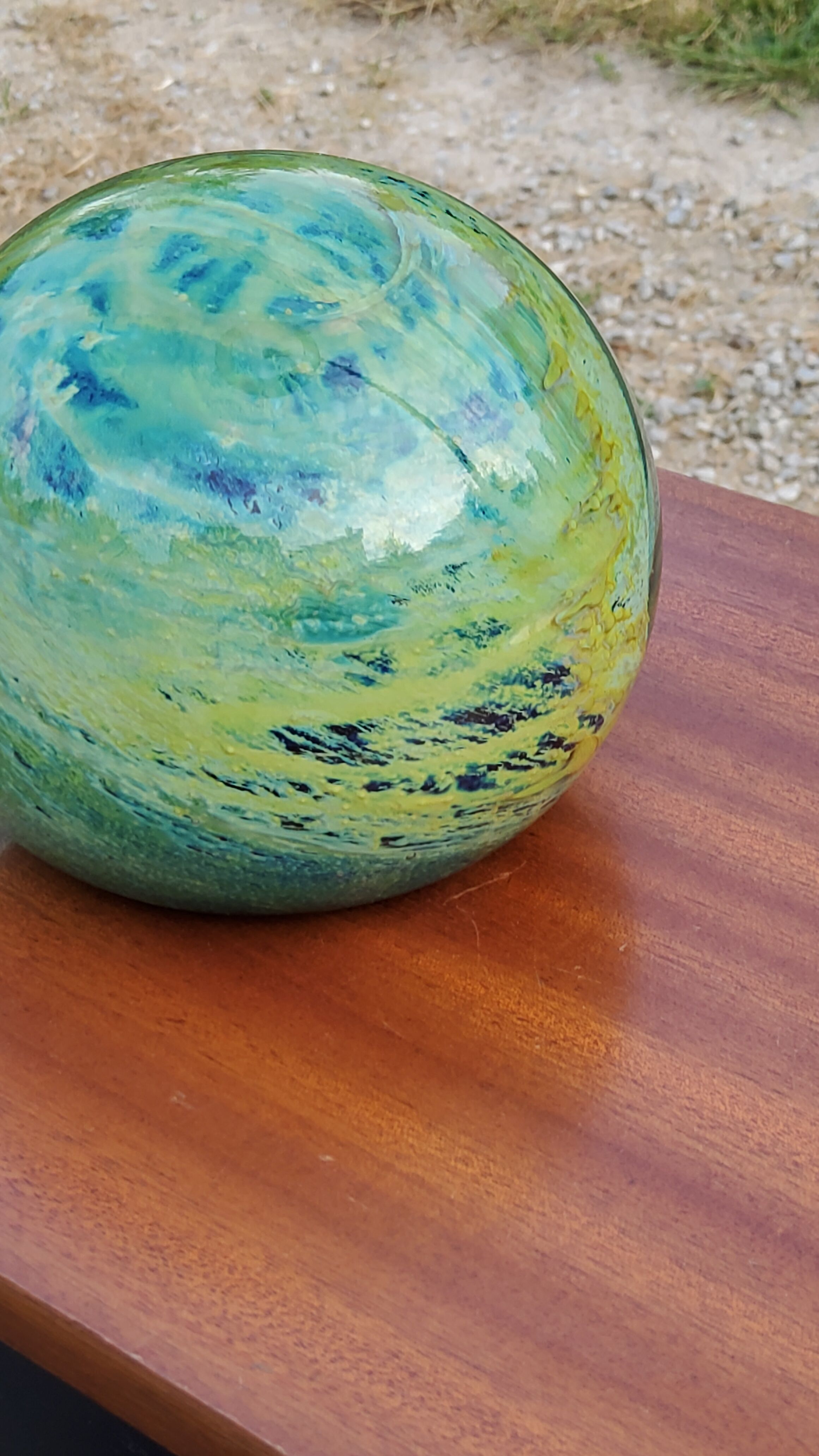 Sulfide Press- Murano glass paper signed Molina from the 70s