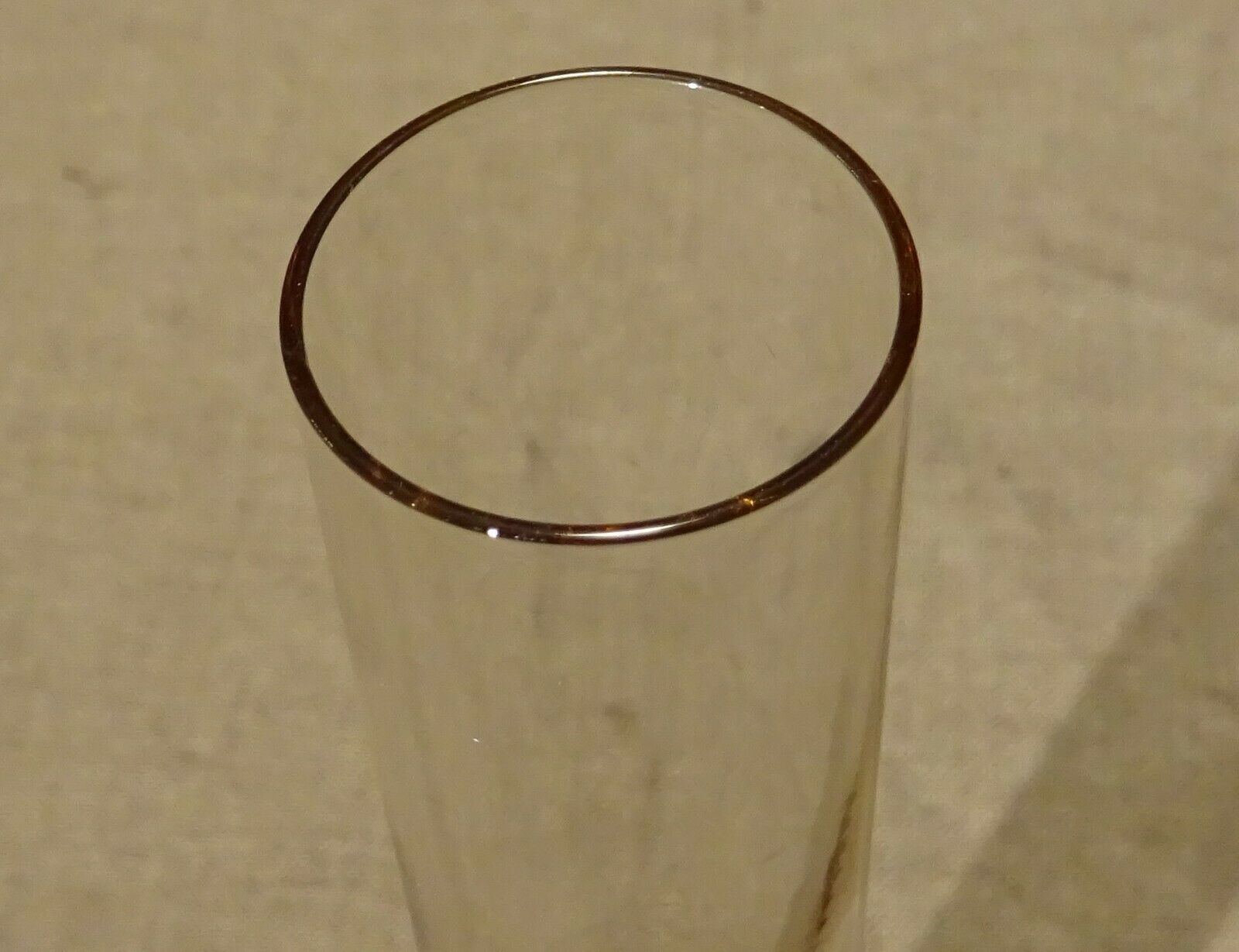 Orange glass soliflore vase