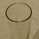 Vase soliflore en verre orangé