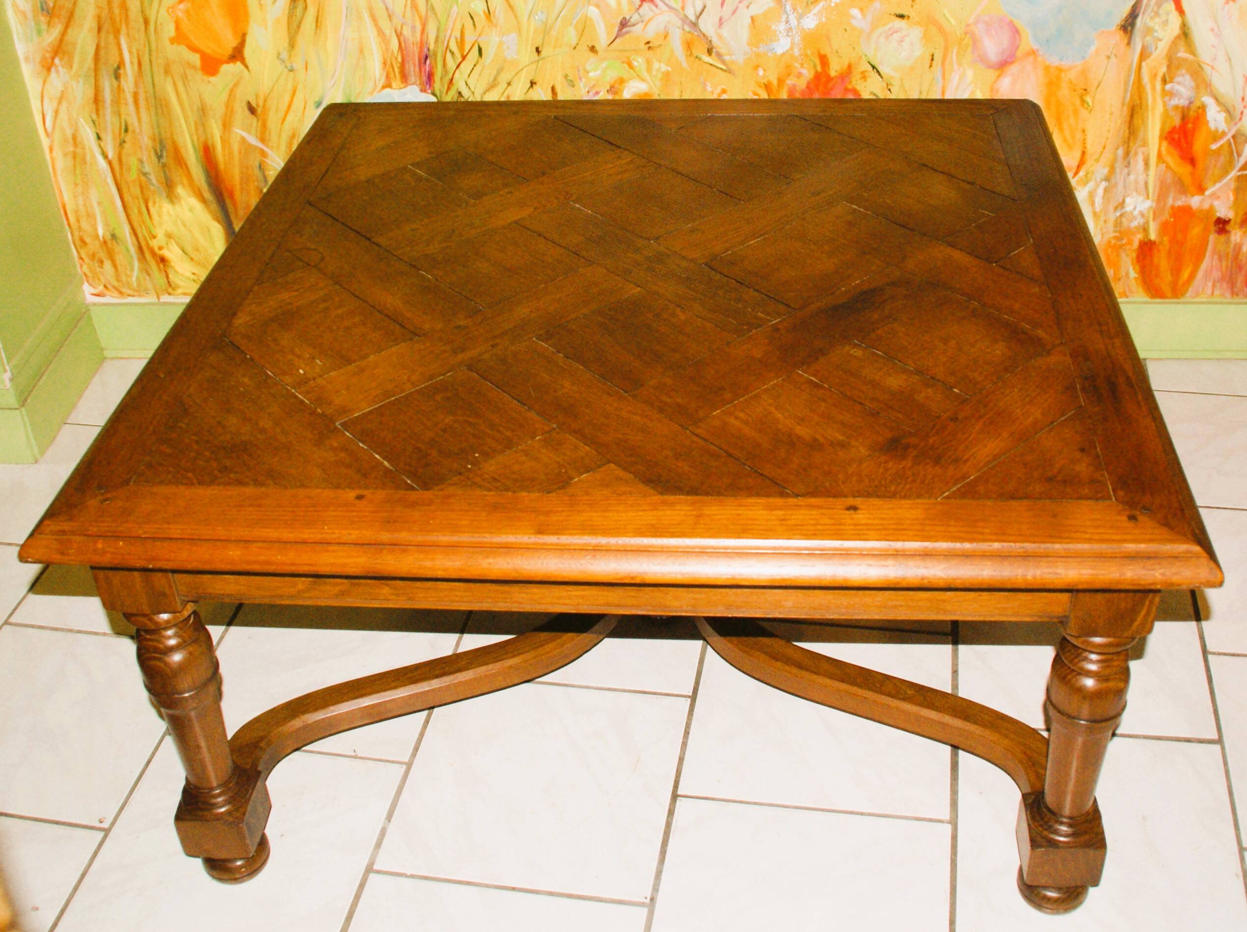18th Century Versailles Parquet Coffee Table