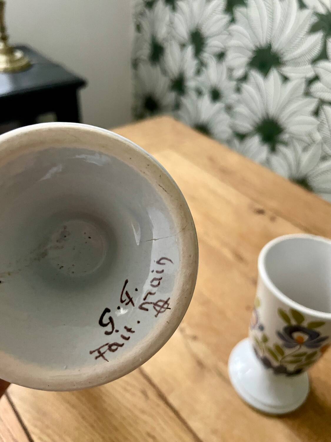 Hand-Painted Ceramic Mazagrans - Cups