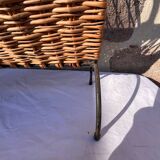 Wicker magazine rack