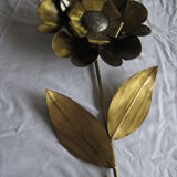 Brass sunflower sconces