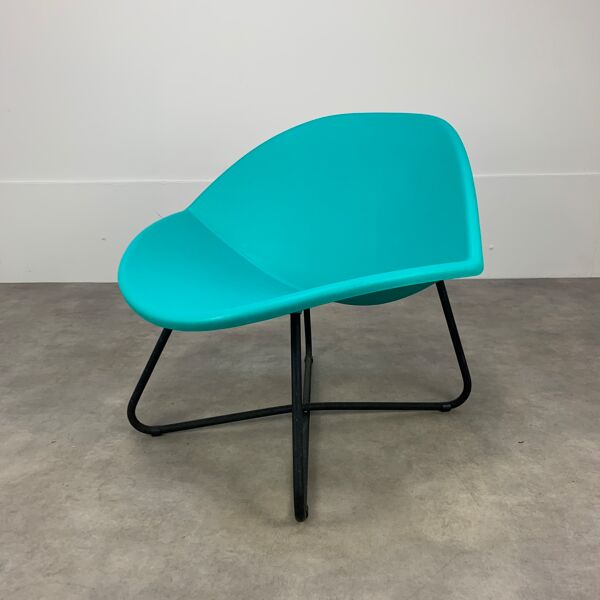 Fauteuil de Niels Gammelgaard modèle Lips pour Ikea bleu, vert