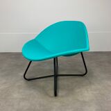 Fauteuil de Niels Gammelgaard modèle Lips pour Ikea bleu, vert