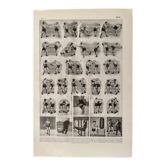 Photographic plate on boxing from 1940