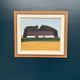 Original Swedish Oil on Canvas – "Farm" by Eric Julius – Signed – Vintage & Framed – 61 × 53 cm (24" × 20.9")