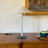 Cini Boeri, 2 Pink glass "Chiara" Table Lamp, Venini Murano, Italy, 1984