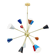 Gorgeous multicolor mid century sputnik chandelier - 12-light ceiling pendant, 36" diameter
