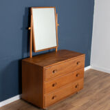 Commode vintage restaurée Ercol Windsor modèle 483 avec miroir