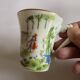 Limoges porcelain coffee service, signed peynet, in very good condition.
