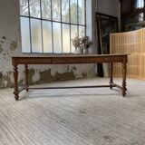 2m walnut drapery farm table