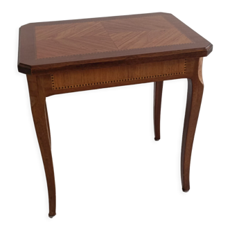 Marquetry side table