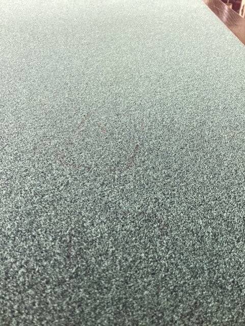 Gaming table with glass playing surface, poker cards