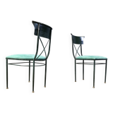 Vintage dining chairs by Belgo chrom, set of 6 - 1970s