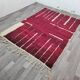 Traditional handwoven Beni Ourain Berber rug 2/3 m