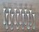Set of silver metal forks