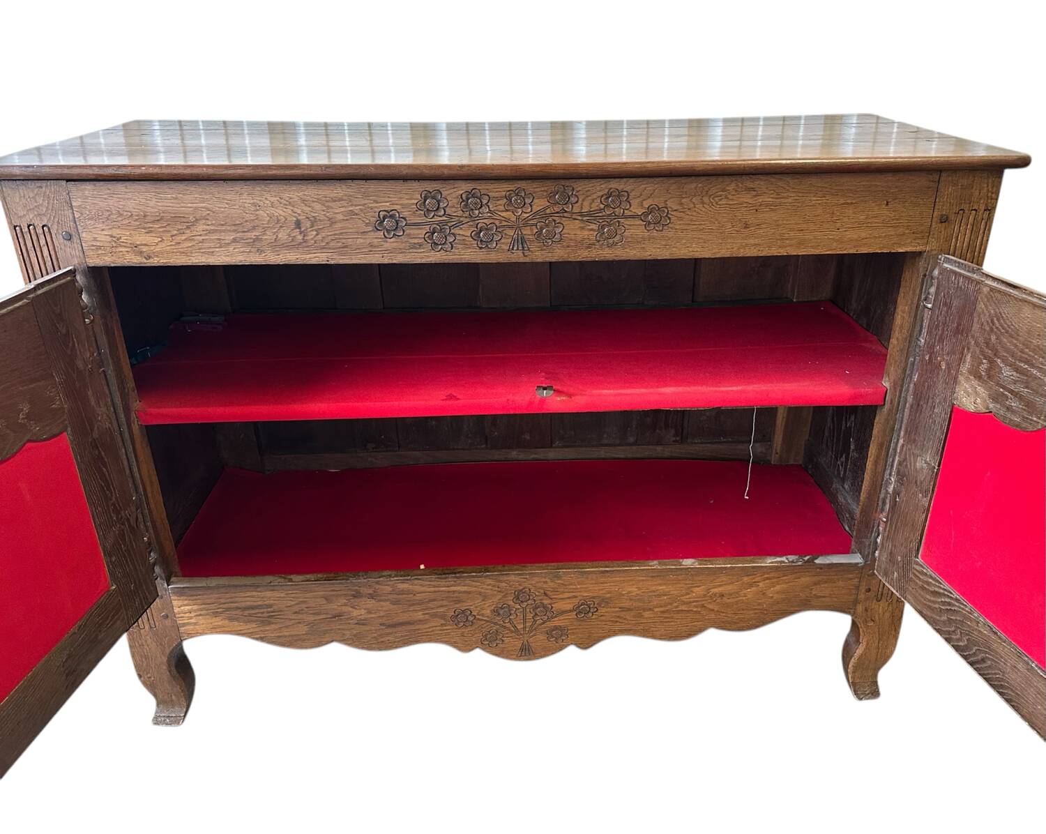 2-door solid oak sideboard