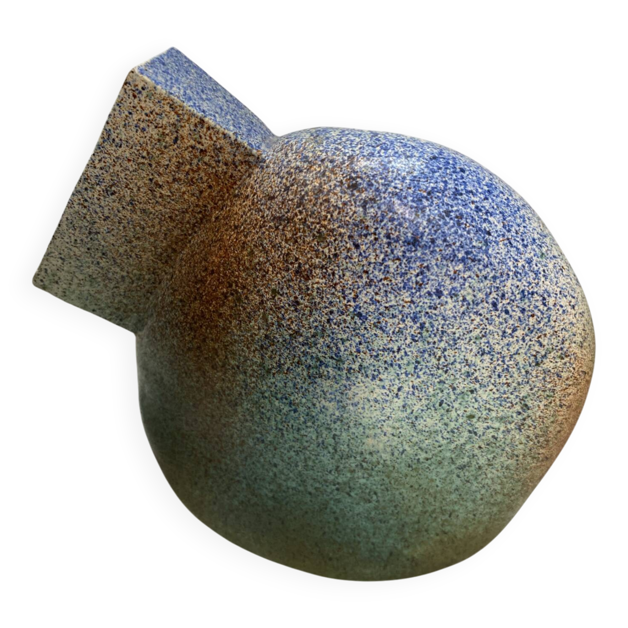 Brutalist Abstract Sculpture in Studio Ceramic – Signed Boutet