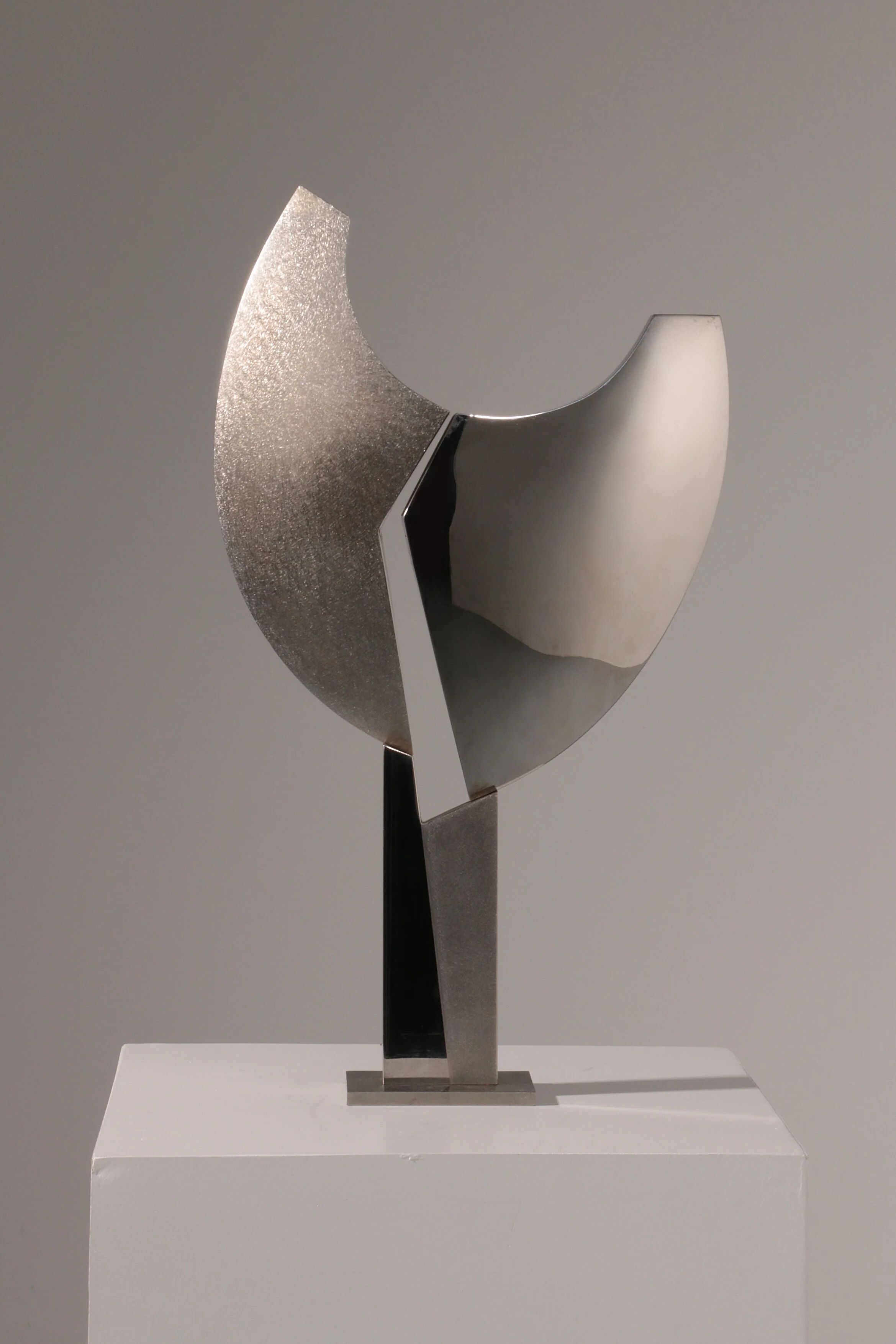 Børge Jørgensen sculpture made of polished steel 1984 1/1